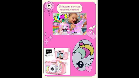 Unboxing- My Cute Unicorn Camera- Asmr No Music.