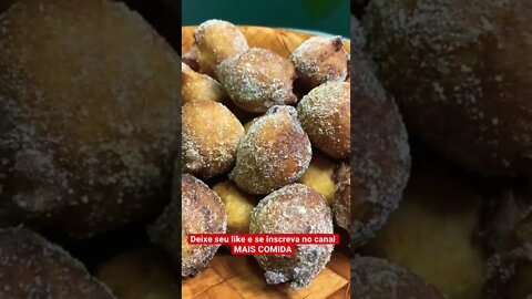 Bolinho de chuva doce , em breve receita completa | #receita MAIS COMIDA.