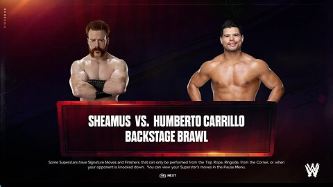 WWE 2k24 BackstageBrawl Sheamus vs Humberto Carrillo