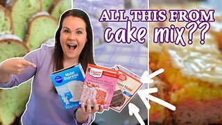 BOX CAKE MIX Recipes YOU NEED to make | EASY DESSERTS anyone can make!