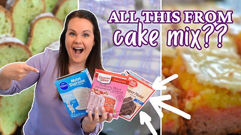 BOX CAKE MIX Recipes YOU NEED to make | EASY DESSERTS anyone can make!