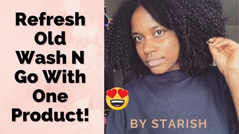 Refresh Old Wash n Go With One Product!! | 4c Hair