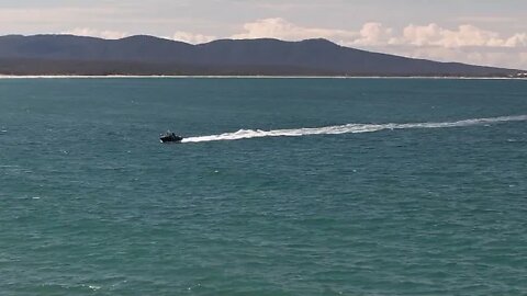 Lotty arriving at the Bastion Boat Ramp from Gabo Island