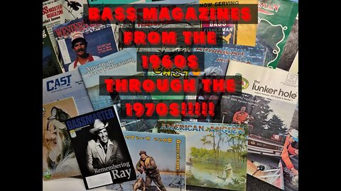 Bass Magazines from the 1960s to 70s!!!!!!