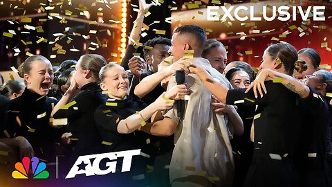 Murmuration reacts to their GOLDEN BUZZER moment! | AGT 2023