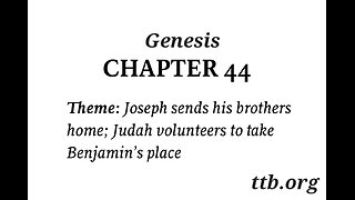 Genesis Chapter 44 (Bible Study)