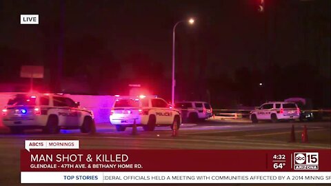 Man shot, killed in Glendale