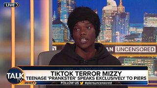 Clown World ™ - . @piersmorgan interviews Mizzy the TikTok prankster from the UK