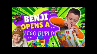 BENJI BUILD'S HIS OWN LEGO TRAIN!!!!!