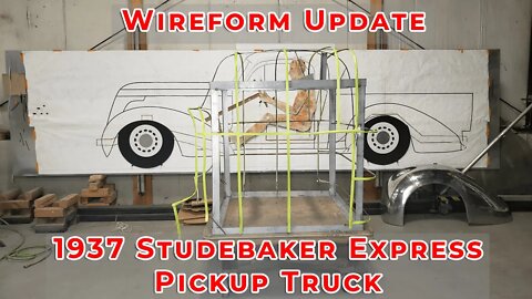 1937 Studebaker Express Pickup Truck Wireform