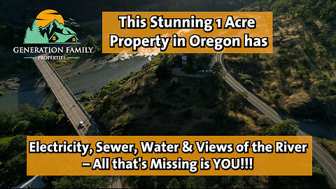 This 1 Acre Property in Oregon has Everything & Views of the River | All that's Missing is YOU