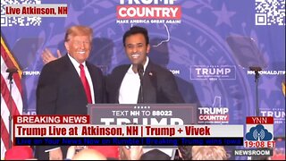 Vivek Ramaswamy's Speech with President Trump at Atkinson, NH 1/16/24 | Your News Now (YNN)