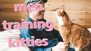 Men Training Kitties