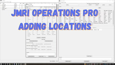 JMRI Operations Pro - Adding Locations (Part 4)