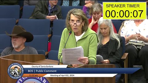 SB VIP request for Public Agenda Item to the Board of Supervisors 2 APR 2024