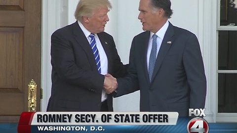 Mitt Romney considers Secretary of State offer