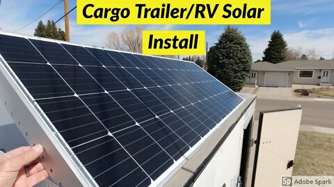 Cargo Trailer/RV Tilt Panel Solar Install