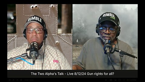 The Two Alpha's Talk - Live 8/12/24 Gun rights for all?