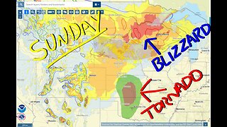 WATCH: Sunday Blizzard and Tornadoes
