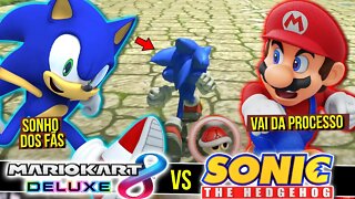 Sonic no Mario Kart 8 - Nintendo vai Processar 😢 | Rk Play