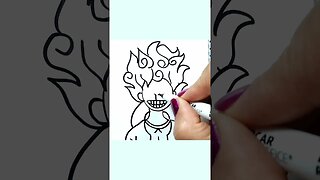 How to Draw and Paint Luffy Gear 5 from the anime One Piece