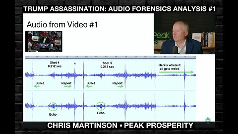 ⚫️🇺🇸 Trump Assassination: Audio Forensics Analysis #1 ▪️ 3 Separate Firearms Confirmed❗️▪️ Chris Martinson at Peak Prosperity