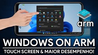 O WINDOWS NO ANDROID MELHOROU MUITO! | Touch FUNCIONANDO e MAIOR DESEMPENHO! | Windows on Arm