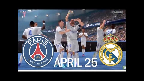 FIFA 22 | PSG VS REAL MADRID | PLAYSTATION GAMEPLAY | ONLINE / EN VIVO - APRIL 25 [1-6]