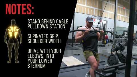 Standing Supinated High Cable Row