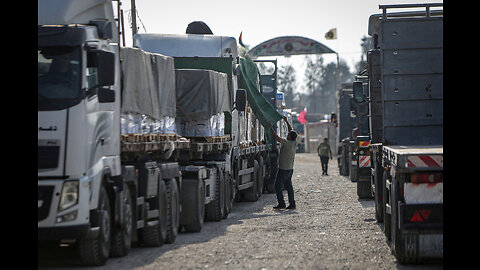 humanitarian aid sent into Gaza