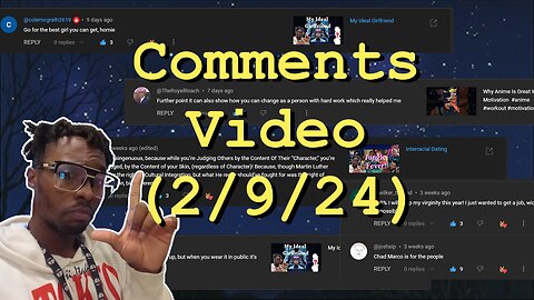 Comments Video (2/9/24)