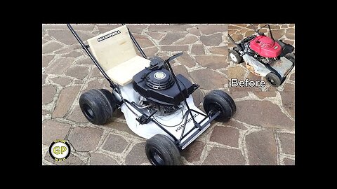 Make a Gokart with Lawn Mower - Diy Toys