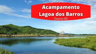 Acampamento ao ar livre na Lagoa dos Barros em Osório/RS #ferias #viajar #turismors