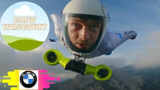 BMW Made the World’s First Electrified Wingsuit.The German marque just sent Peter Salzmann