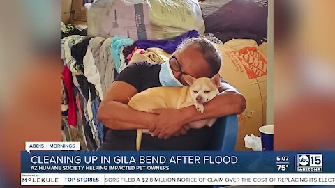 Arizona Humane Society helping pets of Gila Bend residents left homeless by flooding