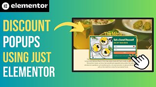 Create Wordpress Discount Popups In Elementor Without Plugins!