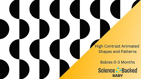 High Contrast Animated Shapes and Patterns for Babies