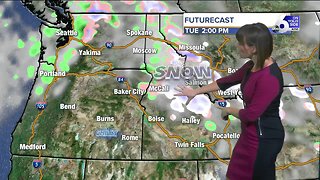 More light snow in the mountains today, with sun but chilly temps in the valleys