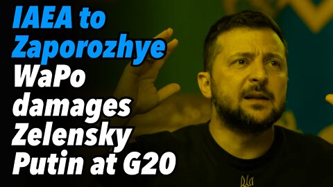 IAEA mission to Zaporozhye. WaPo damages Zelensky. Putin at the G20