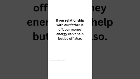 Money Problems and Daddy Issues Go Hand in Hand. Uncomfortable Truth.