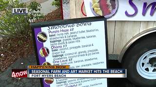 Season farm and art market opens on Fort Myers Beach - 8am live report