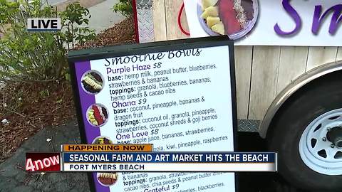 Season farm and art market opens on Fort Myers Beach - 8am live report