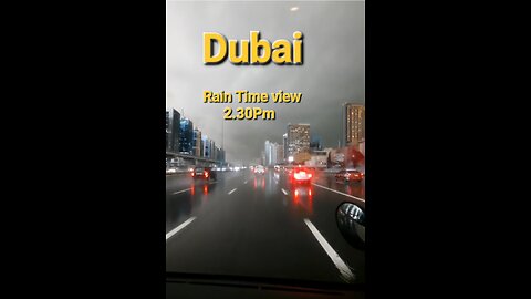 Dubai Rain time view