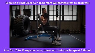 3 Incredible Arm Exercises with Dumbbells