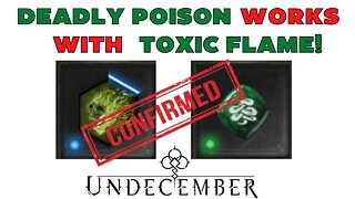 Increase your Toxic Flame Build DPS using Deadly Poison - Undecember