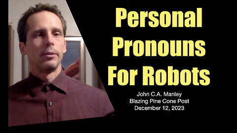 Personal Pronouns For Robots