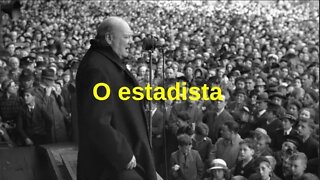 O estadista Winston Churchil