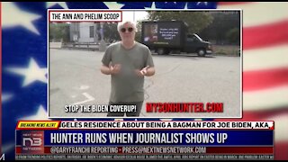 Hunter RUNS When Journalist Shows Up, Parks MASSIVE Billboard Truck In Front of His House-1664