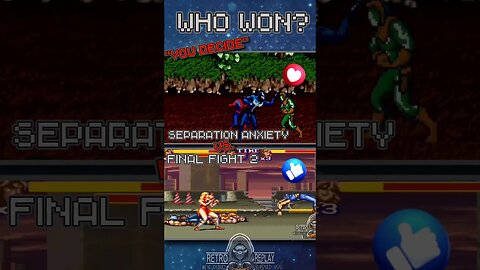 who won? Separation anxiety vs final fight 2? #snes