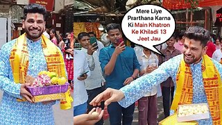 Shiv Thakare Takes Blessing At Siddhivinayak Temple For Khatron Ke Khiladi 13 Journey